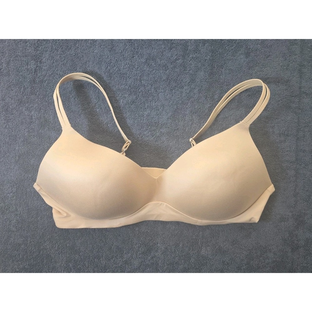 Aerie Womens Real Sunnie Wireless bra Nude Sz 34C